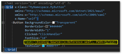 Add a bindable Text property to a custom control in .NET MAUI