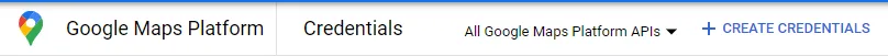 Google Maps Credentials
