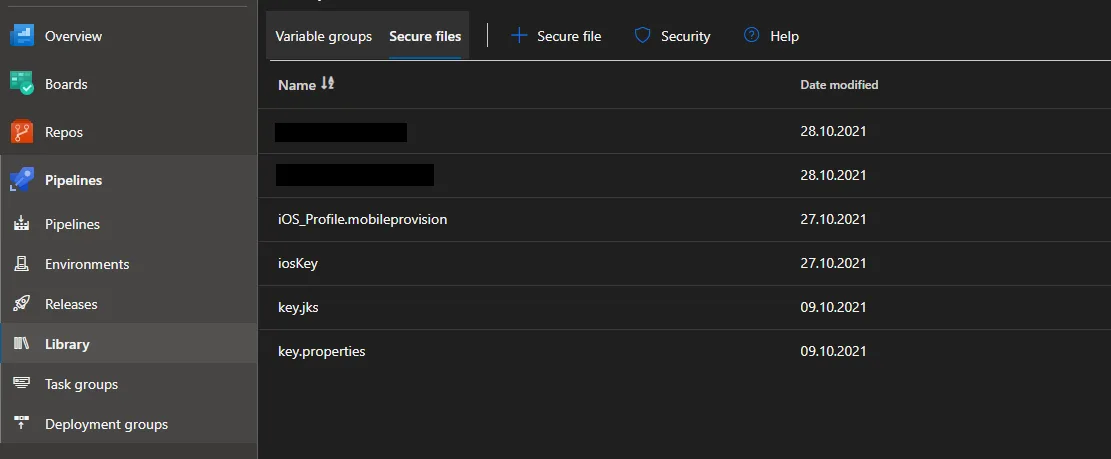 Secure file storage in Azure\u00a0DevOps