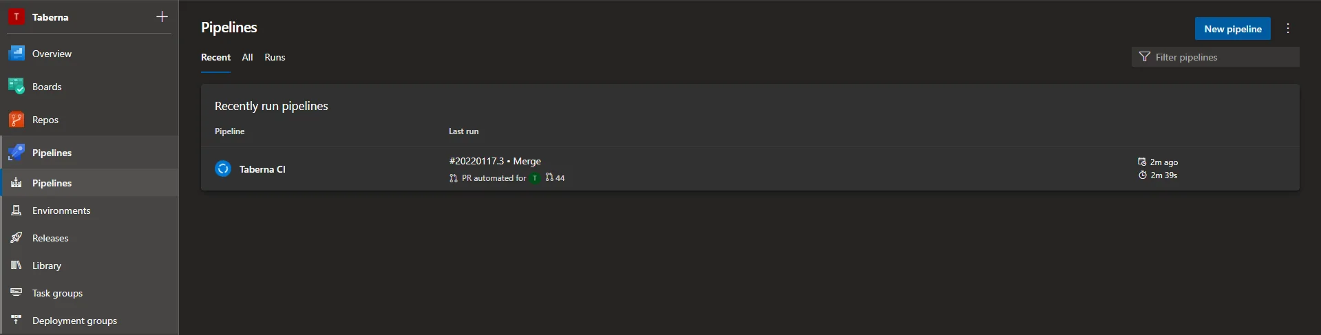 Add a new pipeline in Azure\u00a0DevOps