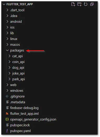 Generated packages of the openapi_generator in a Flutter\u00a0app
