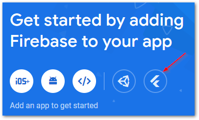 Add Flutter app to Firebase screenshot by author