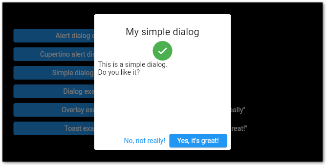 Flutter SimpleDialog example by author