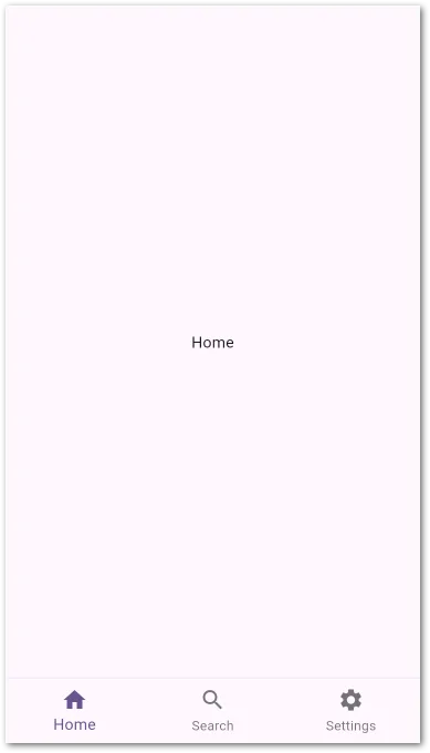 BottomNavigationBar in a Flutter app