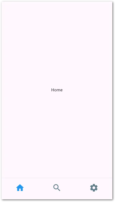 BottomNavigationBar with hidden labels