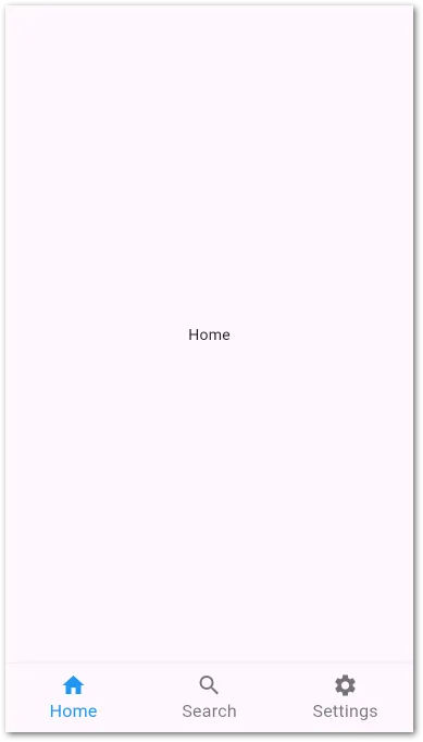 BottomNavigationBar with equally sized items