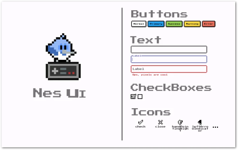 NES UI widgets for Flutter apps